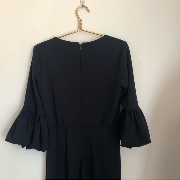 COPY - Marina Dark Blue Wide Leg Jumpsuit - Picture 9 of 11